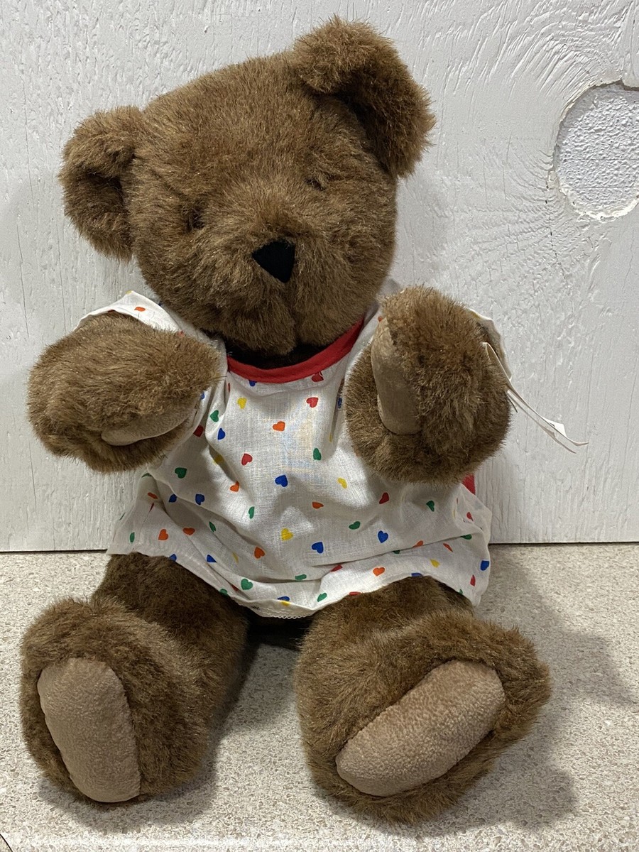 VERMONT TEDDY BEAR COMPANY- Vintage 1992 Brown Beige Plush with