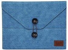 Iluv ICC837BLU Dungarees Cover/Case Jeans Turquoise for IPAD 3/2 Cover Portf