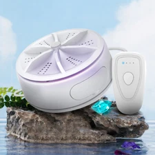  Portable Turbo Washing Machine Remote Control Mini Small Home Appliance