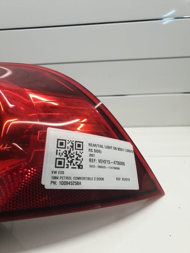 Vw Eos Convertible 2 Door 2007 TAIL LIGHT ON BODY ( DRIVERS SIDE) 1Q0945258A - Picture 4 of 7