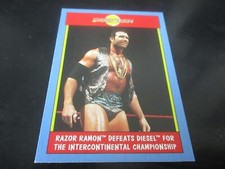 RAZOR RAMON WWE 2017  topps DEFEATS DIESEL FOR INTERRCONTINEL CHAMPION CARD #13