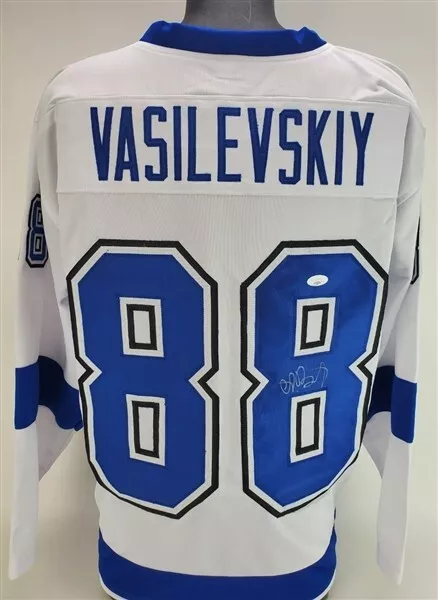 Andrei Vasilevskiy AUTO SIGNED Tampa Bay Lightning White Adidas Jersey- JSA  COA