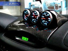 For 07-08 Subaru Forester Carbon Fiber Dash Mount Triple Gauge Pod Lhd 60mm