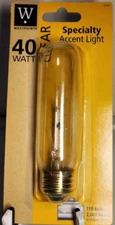 Westpointe® 40W Specialty Accent Light Clear T10 120v Light Bulb