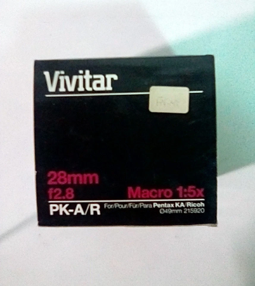 Pentax K/Roch 28mm/F2.8 Interchangeable Macro Lens (BRAND NEW!) - Image 2 of 2