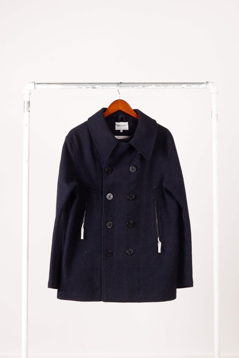 VISVIM P-coat LIEUTENANT NAVY