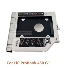 Bezel 2nd SATA Hard Drive HDD SSD Optical bay Frame Caddy for HP ProBook 450 G1