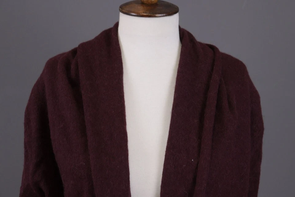 SARAH PACINI 棕色皇家婴儿羊驼羊毛针织开普开衫毛衣均码 — 第 4/4 张图片