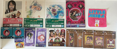 One Piece Zubehör Konvolut Schlüsselanhänger+Schilder+Akten+Untertassen etc.