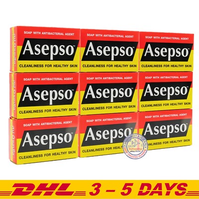 Asepso Bar Soap Original 80 g. Pack of 9