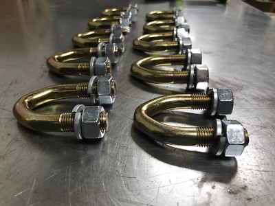 OEM Set of 10 V-Bend U-Bolts 7/16