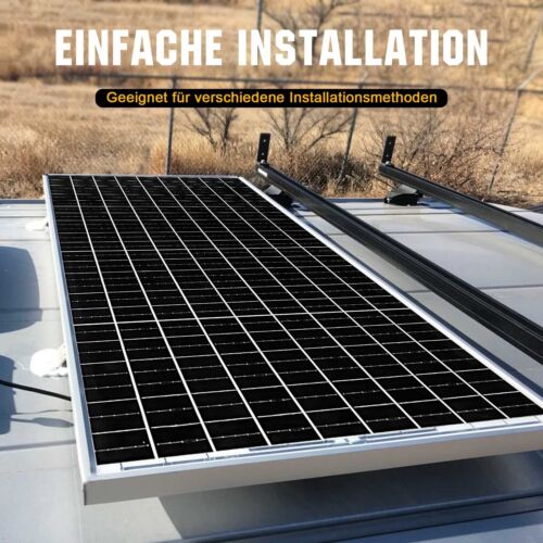 300W Watt 12V Solarpanel Set Solarmodul Solaranlage Inselanlage Garten Camping - Bild 9 von 10