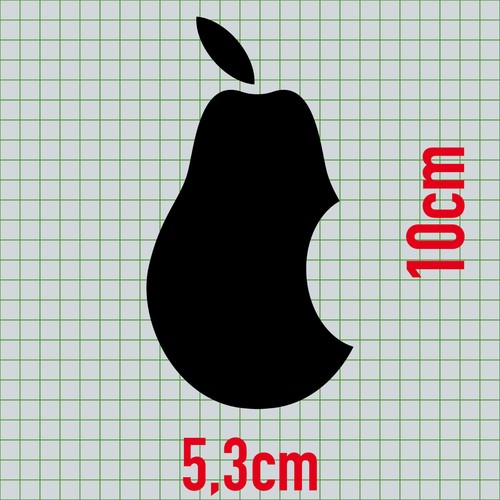 2 Aufkleber 10cm Birne Laptop Tablet Notebook Tattoo Deko Folie Apple verarsche - Picture 3 of 20
