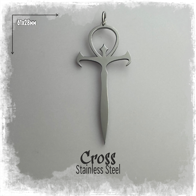 Vampire Cross necklace stainless steel pendant Vampire Ankh symbol