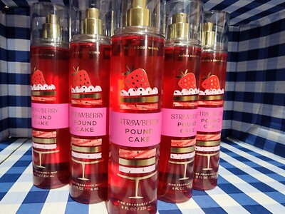 1 Bath and Body Works STRAWBERRY POUND CAKE Fine Fragrance 8 Ounce