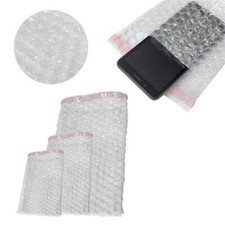 Image of STRONG PLAIN CLEAR BUBBLE BAGS POUCHES PEEL & SEAL 3 SIZES/ALL QTYS BEST PRICES