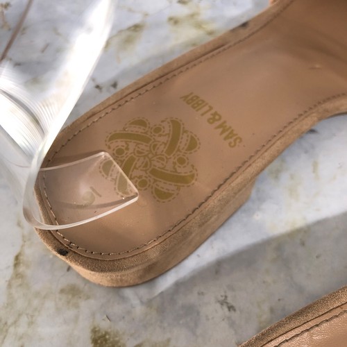Sam & Libby Women's Size 6M Shoes Brown Slip On Comfort Mule Career Low Heels - Picture 7 of 14