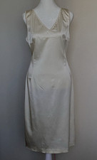 Dolce and Gabbana Women's Ivory Sleeveless Sheath Dress Size 30/44 Italy