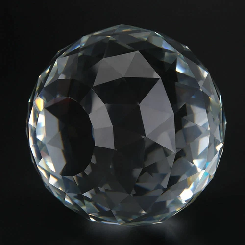 60/80mm Cut Crystal Sphere Prisms Glass Ball Faceted Gazing Suncatcher Crafts IS - Picture 6 of 10