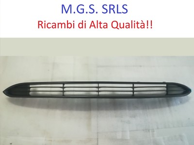 Rejilla Parachoques Delantero Central Para Fiat Punto Evo 2009-2012 - Color Gris, Plástico