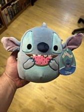 Squishmallow Kellytoy Plush Disney 8" Stitch with Watermelon Fall 2024 NWT New