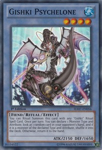 Gishki Psychelone - HA07-EN056 - Super Rare - 1st Edition x3 - Near Mint