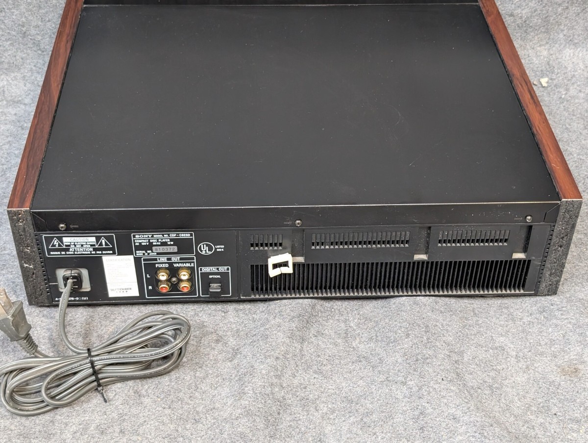 Sony CDP-C8ESD CD Player 5 Disc Carousel Changer, Beautiful