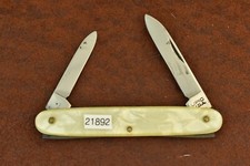 VINTAGE LPIPC MADE IN USA CRACKED ICE JUNE BUG PEN KNIFE NICE NEW YORK (21892)