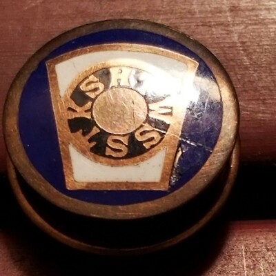 Vintage H.T.W.S.S.T.K.S. Royal Arch Mason / Master Mason Masonic Lapel Pin