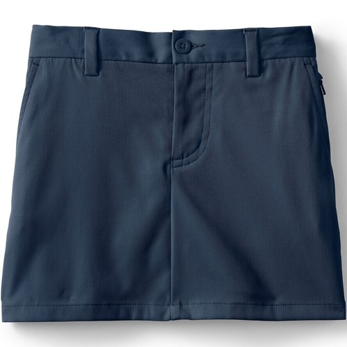 LANDS END Classic Navy School Uniform Active Chino Skort Girls 7 *VGC* - Picture 6 of 7