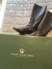 Jaime Mascaro Brown leather knee length boots