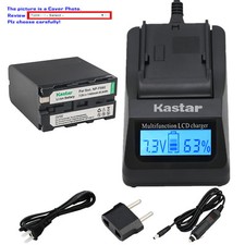 Kastar Battery LCD Fast Charger for Sony NP-F990 VL600 YN300 LED Video Light