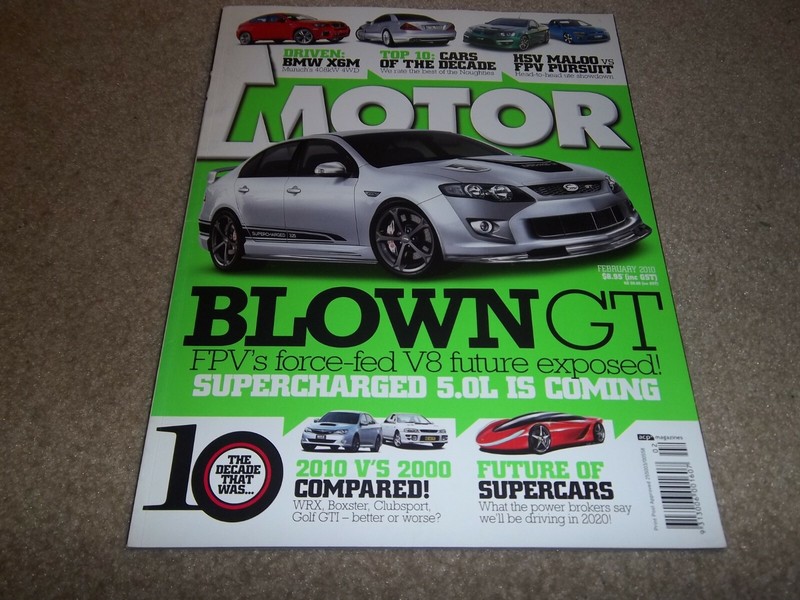 MOTOR Magazine, Australian Car Magazine, Feb 2010, Holden, Ford, BMW, Subaru