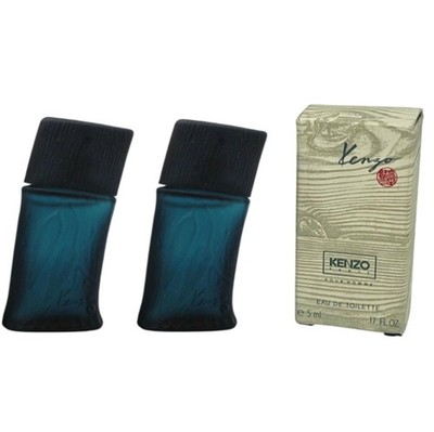 2 x  KENZO ~ Pour Homme ~ Eau de Toilette ~ 5ml Miniaturen ~ Rar Vintage 90's 