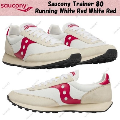 Saucony Trainer 80 Running White Red White Red Men's Size