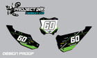 Fits Kawasaki KX450/250/110 YEARS (2018-25) Number Graphic Kit Decals KX/KLX