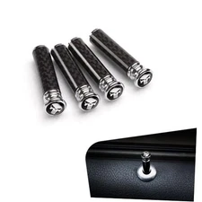 4 Pack Car Door Lock Knobs, Aluminum Alloy Inner Door Lock 4 PCS Black #2401