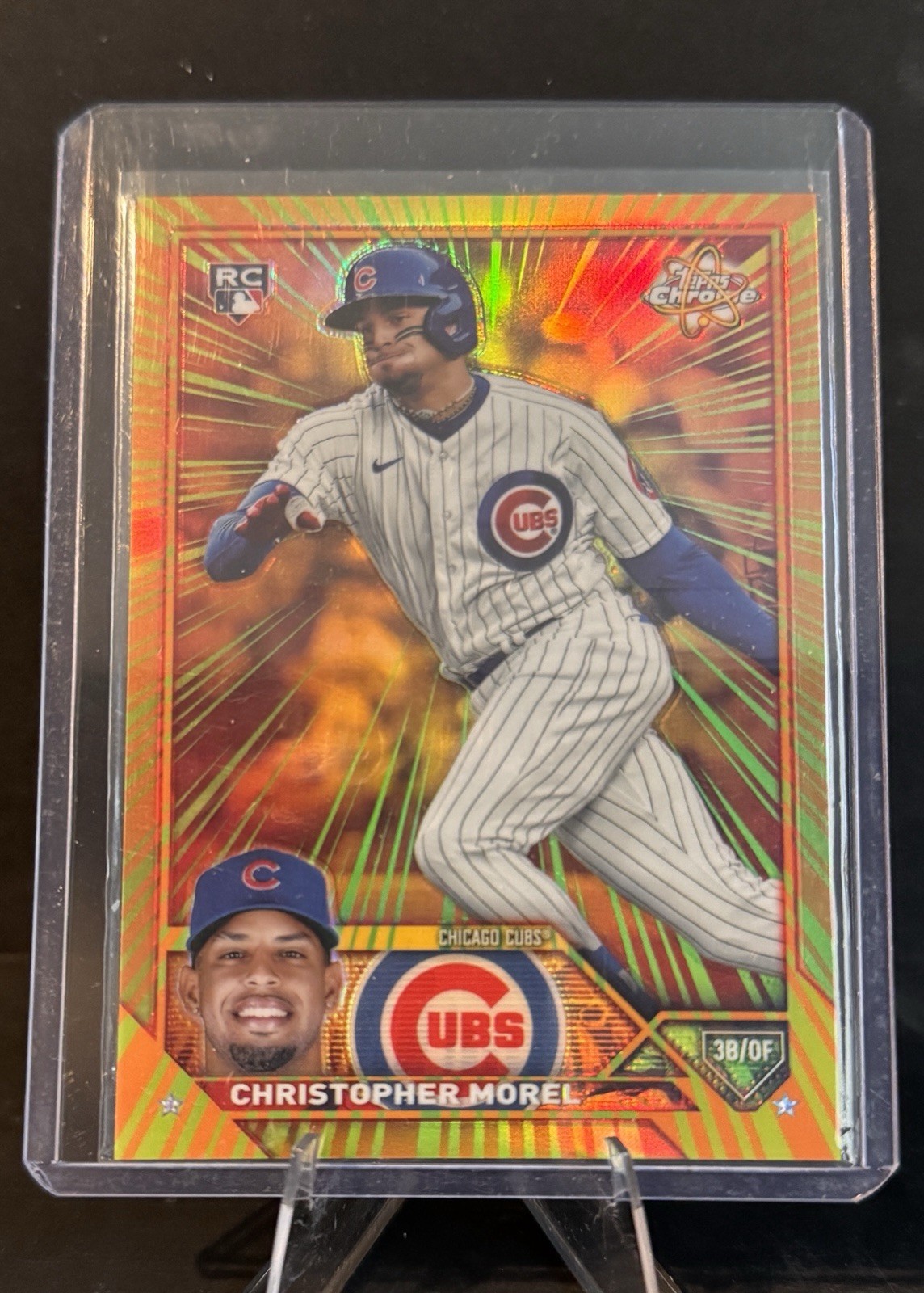 2023 Topps Chrome Update Christopher Morel Radiating Rookie RC Chicago Cubs RR21