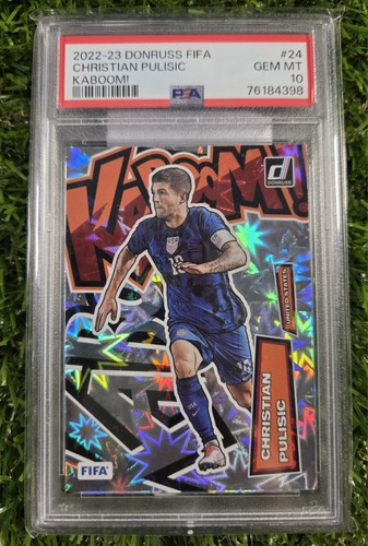 Christian Pulisic #24 2022 Panini Donruss Kaboom card