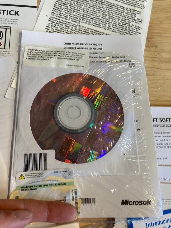 WINDOWS SVR STD 2003 R2 WIN32 ENGLISH With Only 1 of 2 Product Key - Image 3 of 4