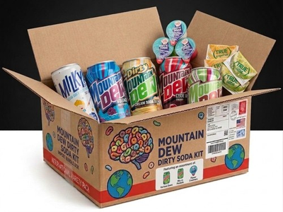 #ad Cereal Brain Mountain Dewquot; Dirty Soda quot; Kit 2026 4 Cans amp; Mixers $25.99