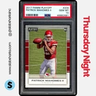 2017 PANINI PLAYOFF #204 PATRICK MAHOMES II RC ROOKIE PSA 10
