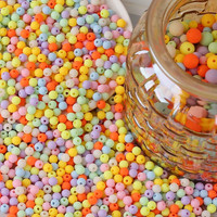 1800Pcs Matte Perlen In Bunt 6Mm Bunte Perlen Zum AuffäDeln Bastelperlen FüR Diy