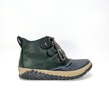 Sorel Out N About Plus Womens 6 Gray Green Suede And Rubber Ankle Boots
