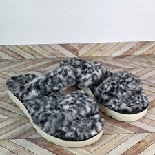 Koolaburra by UGG Women Fuzz On Faux-Fur Slide Sandals CHEETAH SEE PICS FOR SIZE