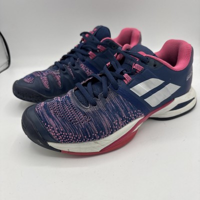 Babolat Propulse Blast AC Wmn Sz 7.5 Pickleball Tennis Pink Blue Ortholite Mesh