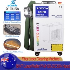 Double Wobble Fiber Laser Cleaning Machine Metal Oil Rust Paint Removal Cleaner