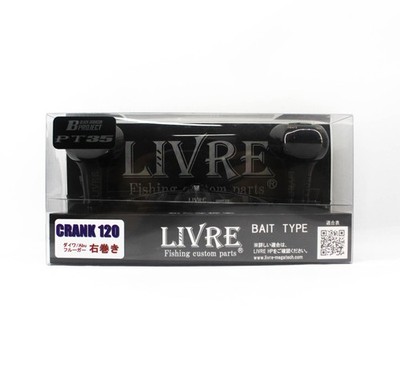 Livre FLDK120-B35-BKBK Knob Full Comb Crank Left for Daiwa (8615)