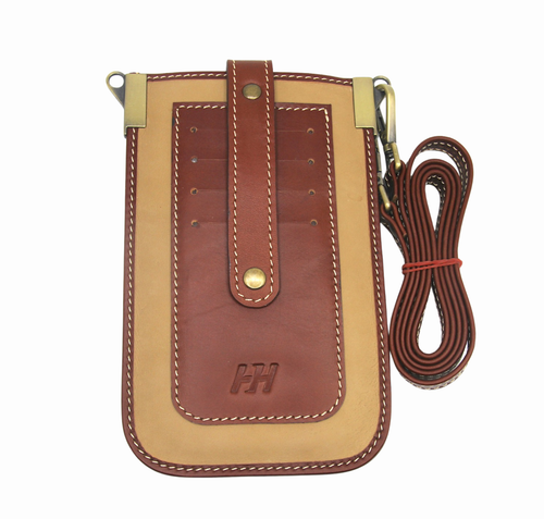 Premium Cow Leather Crossbody Side Bag – Wallet with Strap & Slots - Picture 7 of 16