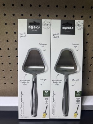 2 Pack Boska Stainless Steel Cheese Slicer - Copenhagen For All Types of Cheese